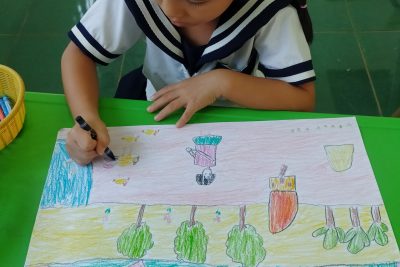 Hội thi vẽ tranh cho trẻ Mầm Non cấp trường Năm Học 2023-2024